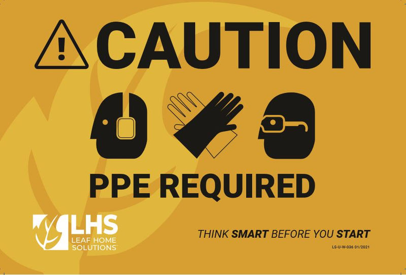 PPE Required Sticker